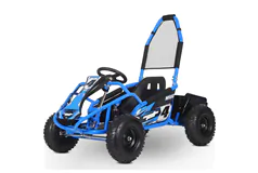 MotoTec Mud Monster Kids Electric 48v 1000w Go Kart Full Suspension Bl