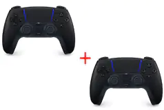 PS5 DualSense Wireless Controller Black - Bundle of 2  - Click for more details