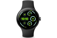 Google - Pixel Watch 3 (45mm) Smartwatch with Obsidian Band - Wi-Fi -  - Click for more details