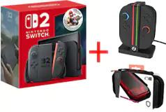 Nintendo Switch 2 Starter Bundle w/ Carrying Case and Joy-Con Charger  - Click for more details