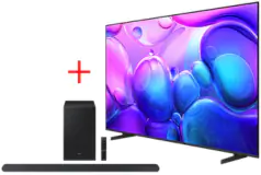 Samsung 65” QLED Q6F 4K Smart TV + Samsung Ultra Slim Soundbar HW-S700D 3.1 ch Sub Woofer  - Click for more details