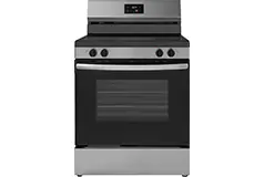 Insignia™ 30 in. 5.3 Cu. Ft. Freestanding Electric Range - Stainless Steel  - Click for more details