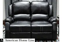 Lorraine Bel-Aire Deluxe Reclining Loveseat&#160; in Ebony - Click for more details