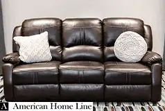 Lorraine Bel-Aire Deluxe Reclining Sofa in Mocha - Click for more details