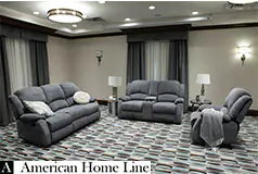 Crawford Luxury Recliner 3 Piece Livingroom Set - S/L/C in Gray