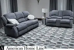 Crawford Luxury Recliner Set in Gray&#160; Includes: Sofa, Loveseat - Click for more details