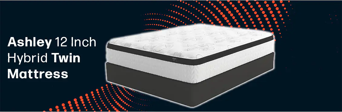 Ashley 12 Inch Hybrid Twin Mattress in a Box  - Click for more details