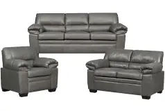 Jamieson Sofa Set Collection in Pewter - Click for more details
