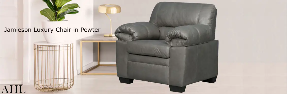 Jamieson Luxury Chair in Pewter  - Click for more details