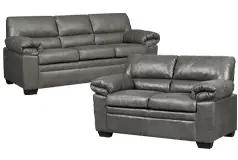 Jamieson 2PC Sofa and Loveseat in Pewter