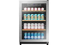 Insignia 130-Can Beverage Cooler - Silver - Click for more details