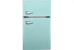 Insignia Retro 3.1 cu. ft. Mini Fridge with Top Freezer - Cool mint green - Click for more details