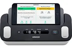 Omron Complete - Wireless Upper Arm Blood Pressure Monitor + EKG - Black/White - Click for more details