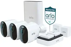 Arlo Ultra 2 Spotlight 3 Camera Security Bundle (13 pieces) - White - Click for more details