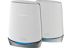 NETGEAR Orbi Tri-Band AX4200 Mesh WiFi System with 3.1 Cable Modem (2-Pack) - White - Click for more details