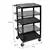 Luxor LPDUO-B Multi-Height A/V Cart with 3 Shelves