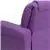 Flash Furniture Lavender Vinyl Kids Recliner with Cup Holder and Headrest
