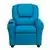 Flash Furniture Turquoise Vinyl Kids Recliner with Cup Holder and Headrest