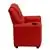 Flash Furniture Red Vinyl Kids Recliner with Cup Holder and Headrest