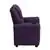 Flash Furniture Purple Vinyl Kids Recliner with Cup Holder and Headrest
