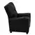Flash Furniture Black Leather Kids Recliner with Cup Holder