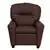 Flash Furniture Brown Leather Kids Recliner with Cup Holder