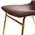 18” Mid-Back Sled Base Dining Chair in Dark Brown LeatherSoft, Set of 2