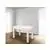 46' x 30' Rectangular Antique Rustic White Solid Pine Farm Dining Table