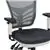 Dark Gray Mesh Executive Swivel Office Chair with Adjustable Arms