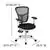 Black Mesh Swivel Ergonomic Office Chair with Adjustable Arms