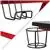Red Gaming Desk with Cup Holder & White Reclining Back/Arms Gaming Chair