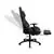 Black Gaming Desk with Cup Holder & Gray Reclining Gaming Chair