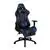 Black Gaming Desk with Cup Holder & Blue Reclining Gaming Chair