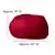 Cotton-Twill Upholstered Oversized Solid Red Bean Bag Chair