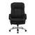 Black Fabric Executive Ergonomic Office Chair with Loop Arms