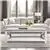 44” Italian Carrara White Marble Coffee Table with Solid Wood Legs