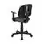 Mid-Back Gray Mesh Swivel Task Office Chair with Pivot Back and Arms