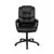 Big Tall Black LeatherSoft Swivel Office Chair with Padded Arms