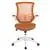 Tan Mesh Swivel Ergonomic Task Office Chair with White Frame
