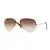 Ray Ban Rimless Aviator Gold w/Brown Gradient Lens