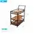 Costa Bar Cart For Home With 3 Tier Storage Shelves ,Brown and Black