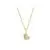 14kt Yellow Gold 16 inch Necklace with Gold and Diamond Heart Pendant