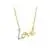 14k Yellow Gold 18 inch Necklace with Gold and Diamond Love Symbol