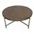 Diamond Sofa Atwood 40” Round Cocktail Table with Grey Oak Veneer Top