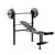 Pro Home Gym Standard Adjustable Weight Bench with 80 Pound Set
