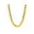 14k Yellow Gold Polished Miami Cuban Chain Necklace 22'