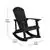 Flash Furniture Set of 2 All-Weather Poly Resin Wood Rocking Chairs