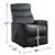 Lazzara Home Shola Microfiber Reclining Chair with Massage and Heat