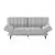 Lexicon Foster 79.5” Silver Gray Chenille Upholstered 2-Seater Lounger