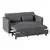 Lexicon Antonio 72” 2-Seater Convertible Studio Sofa with Pull-out Bed